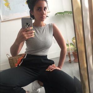 Grey Reversible Crop Top